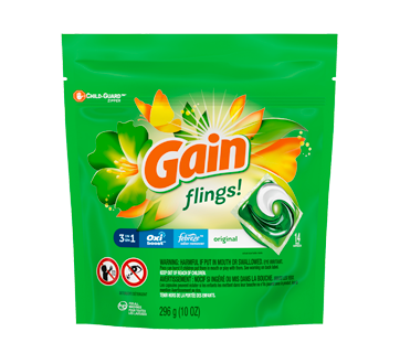 Flings Liquid Laundry Detergent, 14 units, Original Scent
