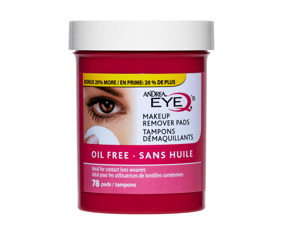 Oil Free Make Up Remover Pads, 78 units Andrea Eye Q's Makeup