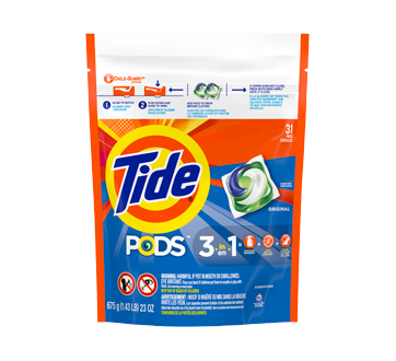 Pods Liquid Laundry Detergent Pacs, 31 units, Original