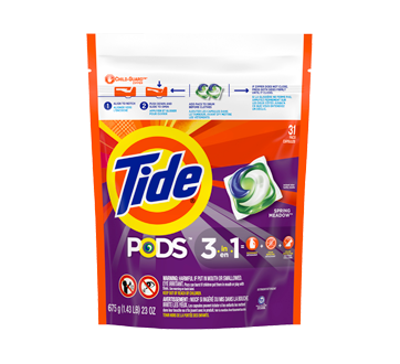 Pods HE Turbo Liquid Laundry Detergent Pacs, 31 units, Spring Meadow