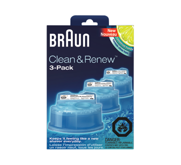 Image 2 of product Braun - Clean & Renew Cart Shaver Refills, 3 units