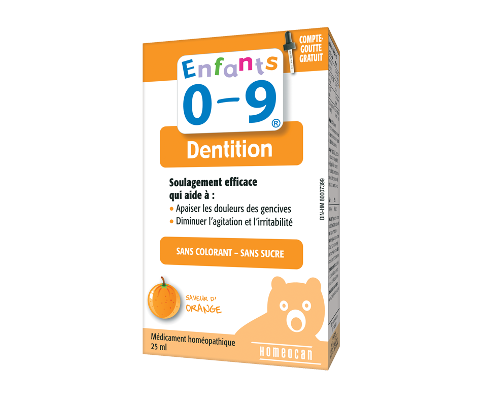 Kids 09 Teething Drops, 25 ml, Orange Homeocan Homeopathic Jean
