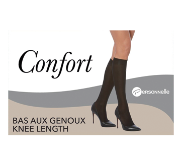 Confort Knee Lenght, 3 units, Black
