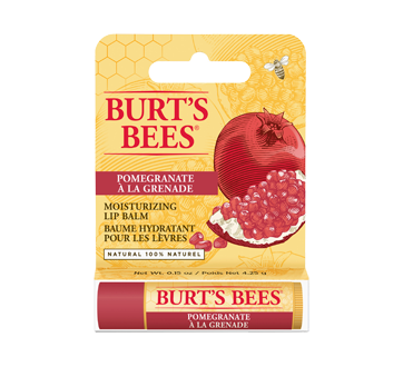 Image 1 of product Burt's Bees - Moisturizing Lip Balm, Pomegranate, 1 unit