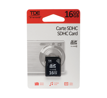 Image of product TDE - 16GB SDHC Card, 1 unit