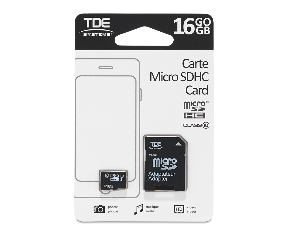 Micro SDHC Card, 1 unit TDE Memory card Jean Coutu