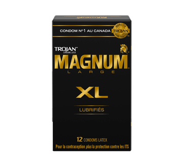 Image 1 of product Trojan - Magnum XL Lubricated Condoms, 12 units
