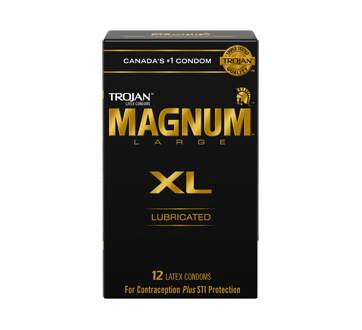 Image 2 of product Trojan - Magnum XL Lubricated Condoms, 12 units