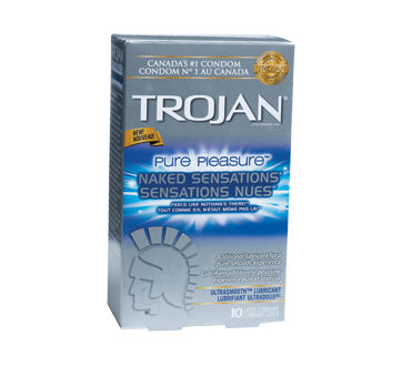 Image of product Trojan - Sensations Nues Pure Pleasure condoms lubrifiés, 10 units