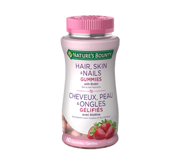 Image of product Nature's Bounty - Hair, Skin & Nails with Biotin Gummies, 80 units