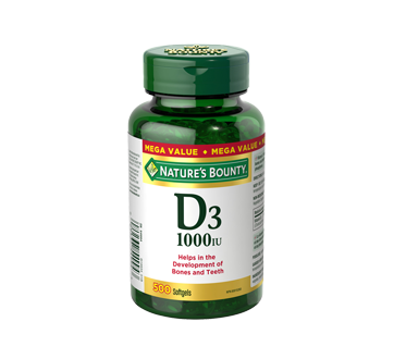 kleding Opa bed Vitamin D3 1000 IU, 500 units – Nature's Bounty : Vitamin D | Jean Coutu