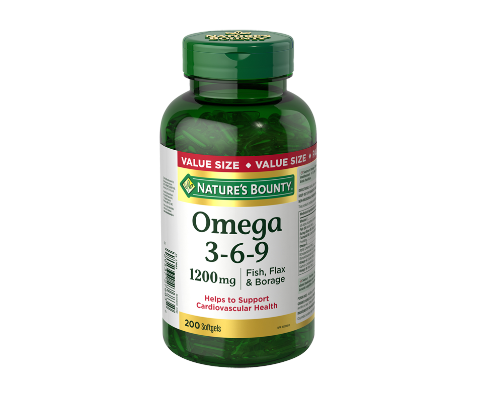 Omega 369 1200 mg, 200 units Nature's Bounty Omega and Fish Oil