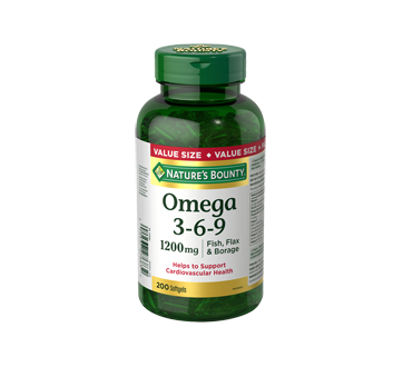 Image of product Nature's Bounty - Omega 3-6-9 1200 mg, 200 units