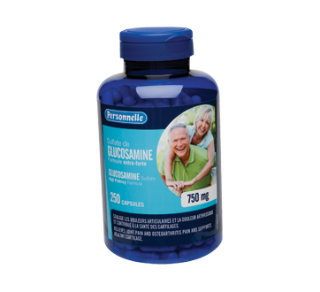 Image of product Personnelle - Glucosamine Sulfate High Potentcy Formula, Capsules 750 mg, 250 units