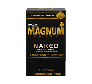 Image 1 of product Trojan - Magnum Naked Sensations Lubricated Condoms, 10 units