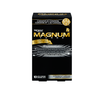 Image 3 of product Trojan - Magnum Naked Sensations Lubricated Condoms, 10 units