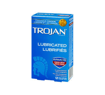 Image 1 of product Trojan - Lubricated Condom with Spermicide, 12 units