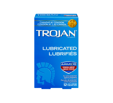 Image 3 of product Trojan - Lubricated Condom with Spermicide, 12 units
