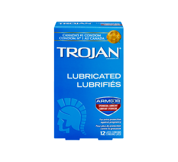 Lubricated Condom with Spermicide 12 units Trojan Wellness