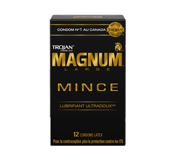 Image 2 of product Trojan - Magnum Thin Lubricated Condoms, 12 units