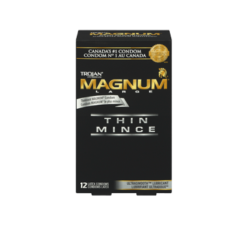 Image 3 of product Trojan - Magnum Thin Lubricated Condoms, 12 units