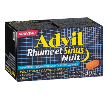 Image of product Advil - Advil Cold & Sinus Nighttime, 40 units