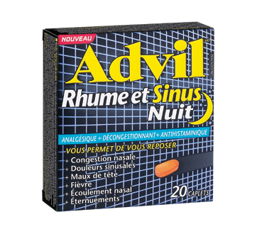 Image of product Advil - Advil Cold & Sinus Nighttime, 20 units