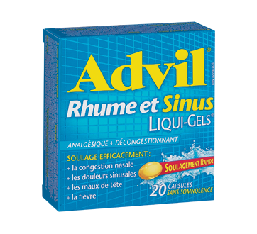 Image of product Advil - Advil Cold & Sinus Liqui-Gels, 20 units