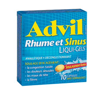 Image of product Advil - Advil Cold & Sinus Liqui-Gels, 10 units