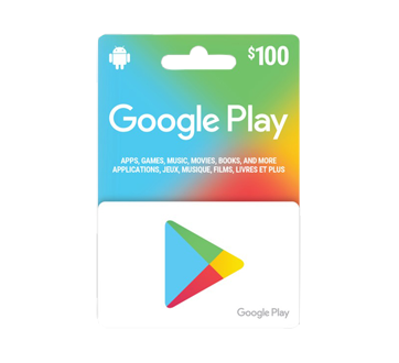 $100 Google Play Gift Card, 1 unit