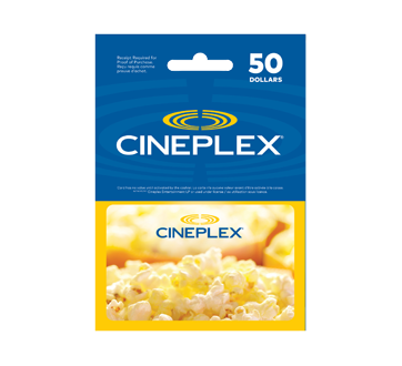$50 Cineplex Gift Card, 1 unit