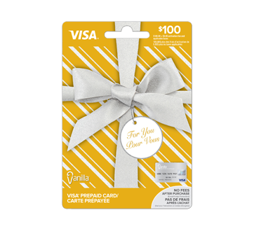 $100 Vanilla Visa Prepaid Card, 1 unit