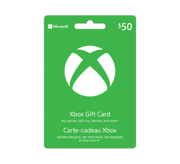 Image of product Incomm - $50 Microsoft Xbox Gift Card, 1 unit