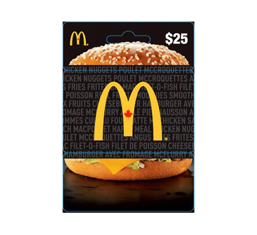 Image of product Incomm - $25 McDonald's Gift Card, 1 unit