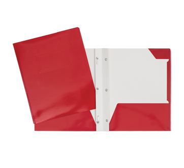 Image of product Geo - Laminated Carton Portfolio, 1 unit, Red