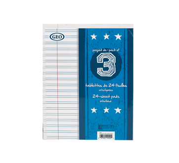 Writing Notepad Interlined, 24 units
