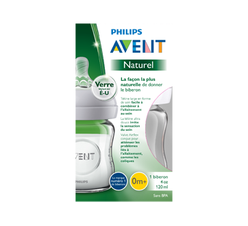 avent natural glass feeding bottle
