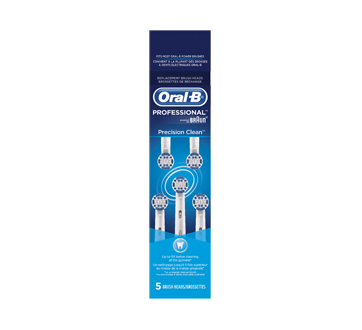 Image 1 of product Oral-B - Professional Precision Clean Replacement Brush Head, 5 units