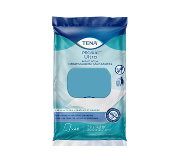 Image 1 of product Tena - Proskin Ultra Adult Wipe, 48 units