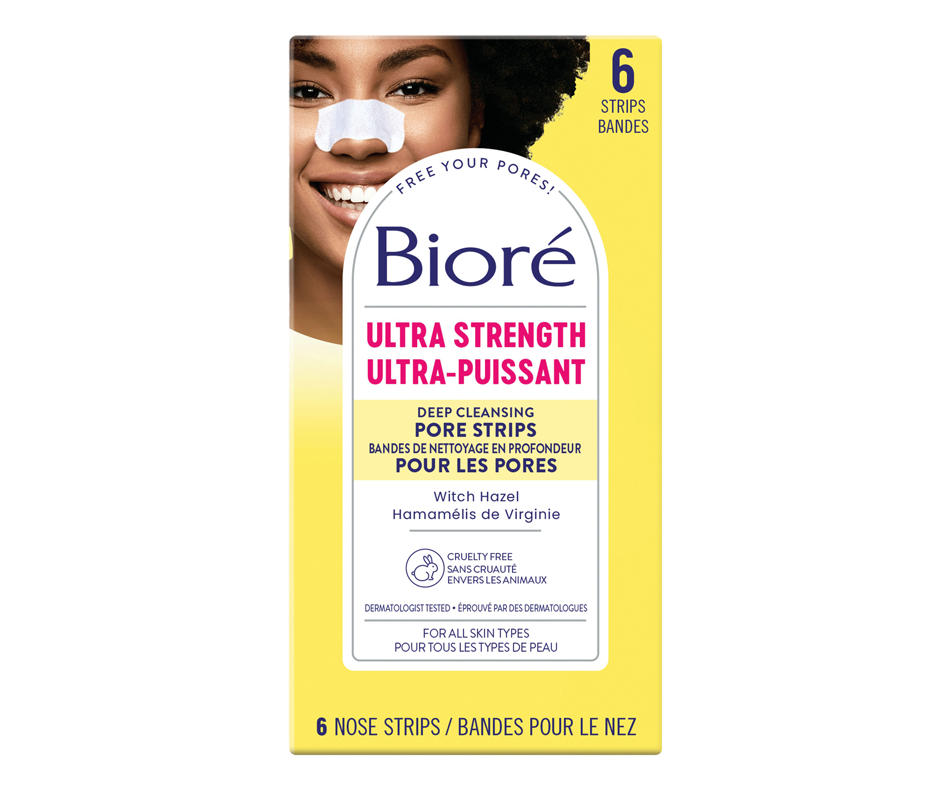 Ultra Deep Cleansing Pore Strips, 6 units Bioré Cleanser Jean Coutu
