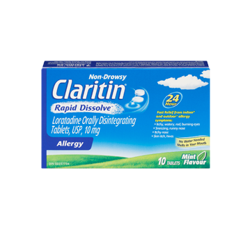 Image of product Claritin - Claritin Non-Drowsy Rapid Dissolve Tablets, 10 units, Mint
