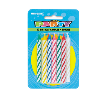 Spiral Birthday Candles 12 Units Unique Birthday Candle And