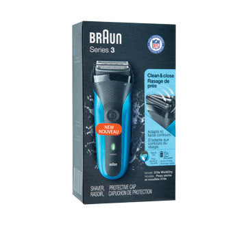 Series 3 Wet & Dry Shaver, 1 unit, Blue – Braun : Electric razor