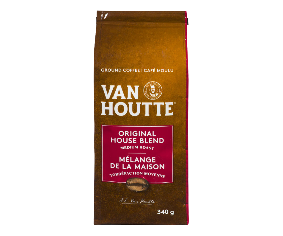 Original House Blend Coffee, 340 g, Medium Van Houtte Coffee Jean