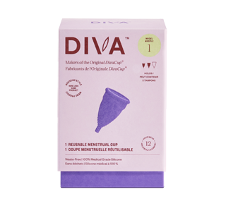 DivaCup Menstrual Cup, Model 1, 1 unit