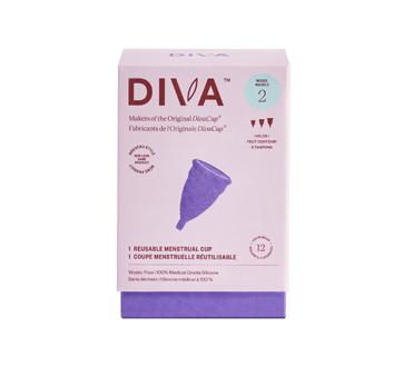 DIVA Reusable Menstrual Cup, 1 unit, Model 2