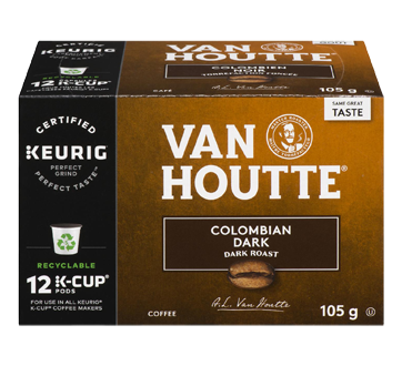 K-Cup Colombian Coffee Pods, 12 units, Dark