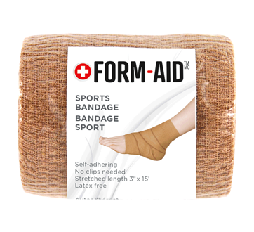 Self-Adherent Elastic Bandage, 1 unit, Stretched length: 7.5 cm x 4.6 m, Beige