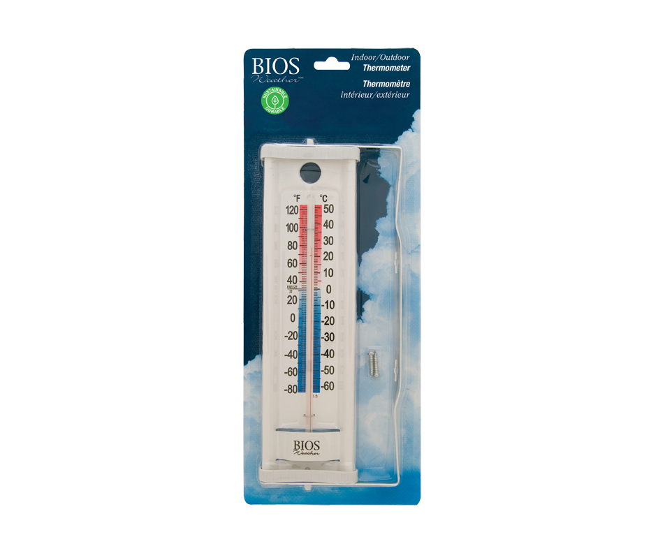 Indoor /Outdoor Window Thermometer, 1 unit BIOS Thermometer and hygrometer Jean Coutu
