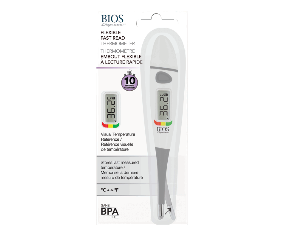 10 Second FlexTip Thermometer, 1 unit BIOS Wellness Jean Coutu